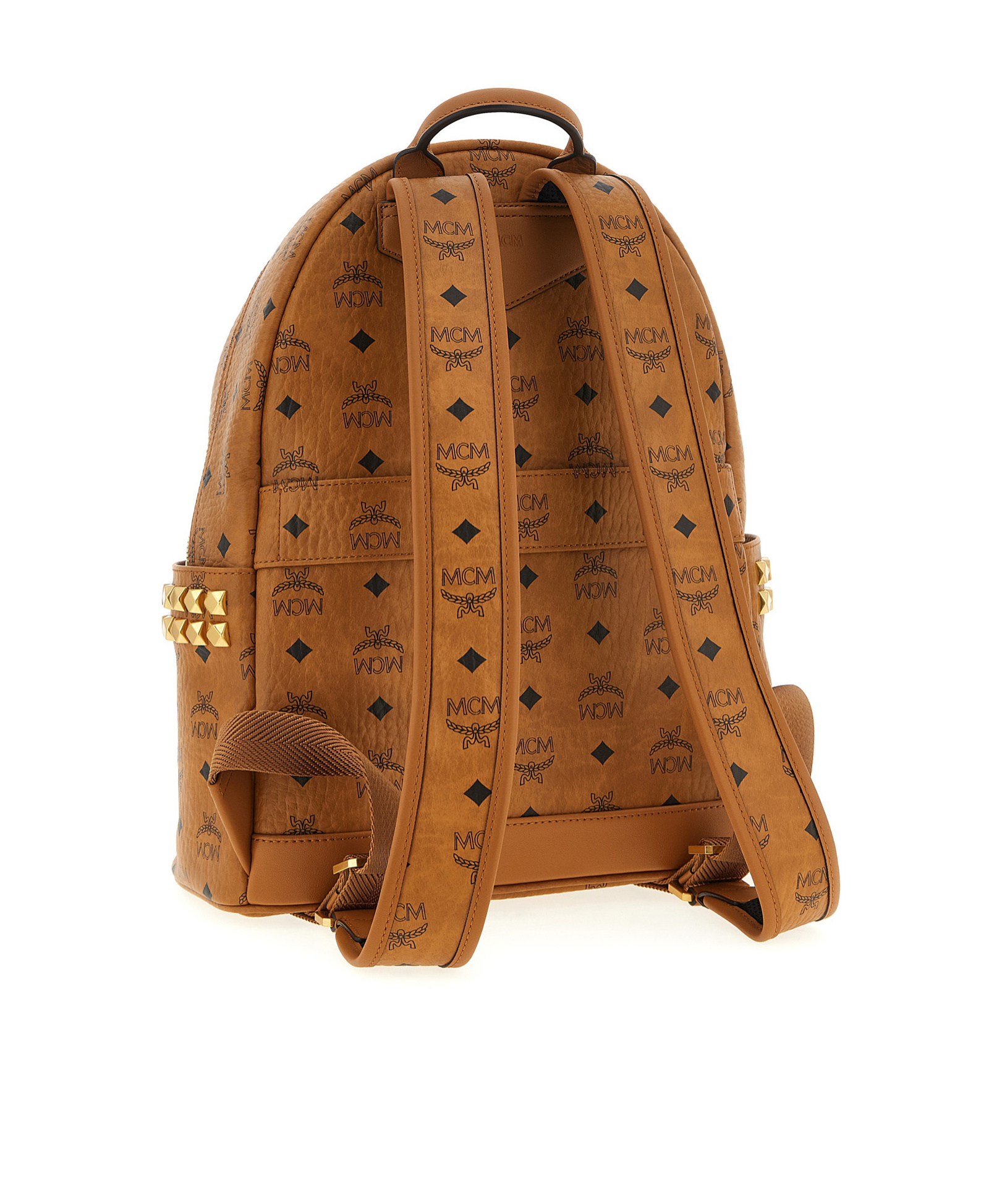 Mcm 'stark' Small-medium Backpack In Brown