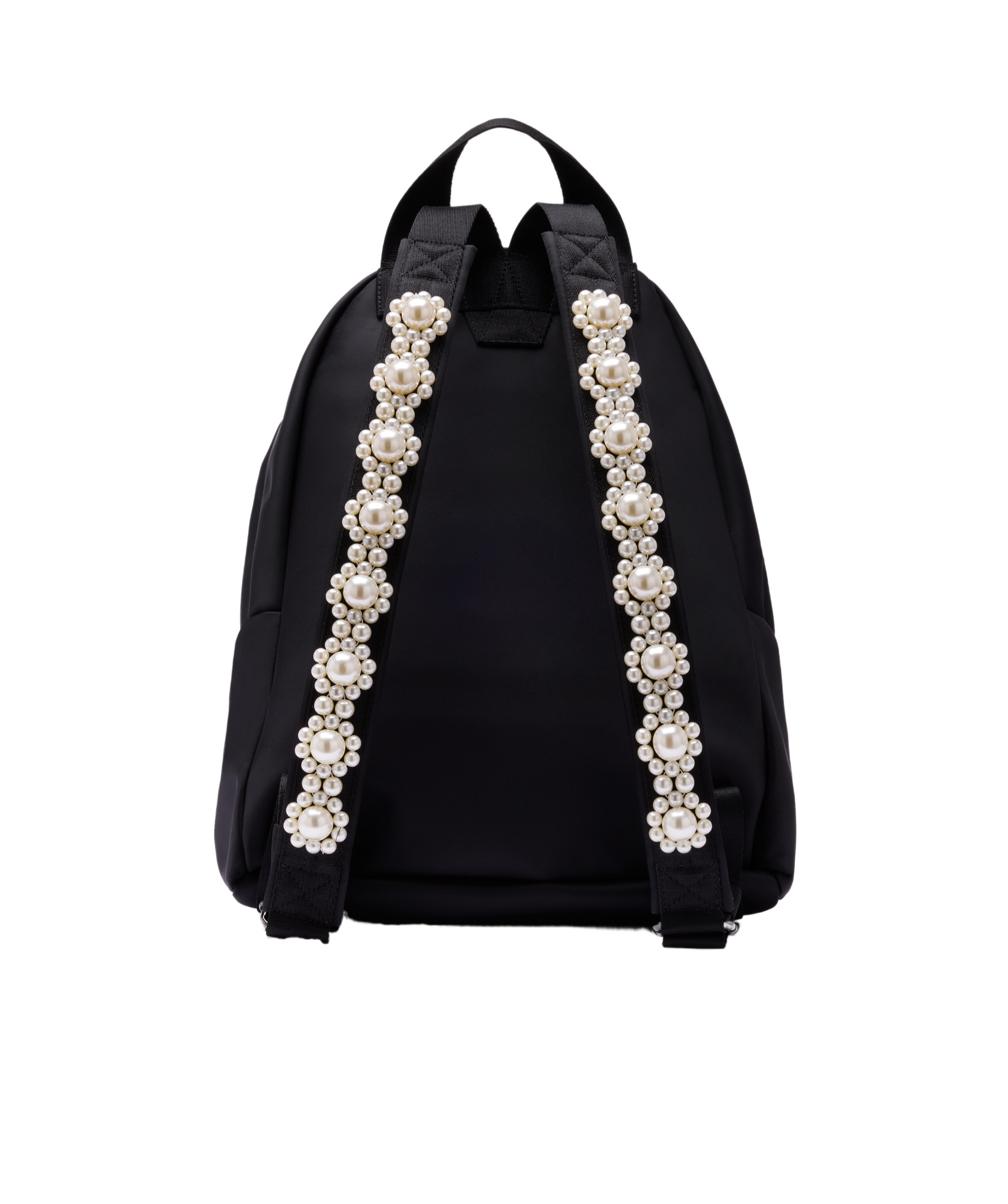 Simone Rocha Beaded Utility Bow Backpack In Black