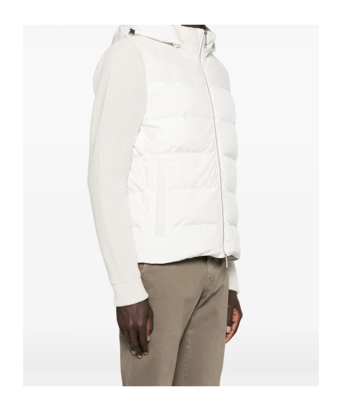 Moorer Hooded Cotton Jacket In Multi