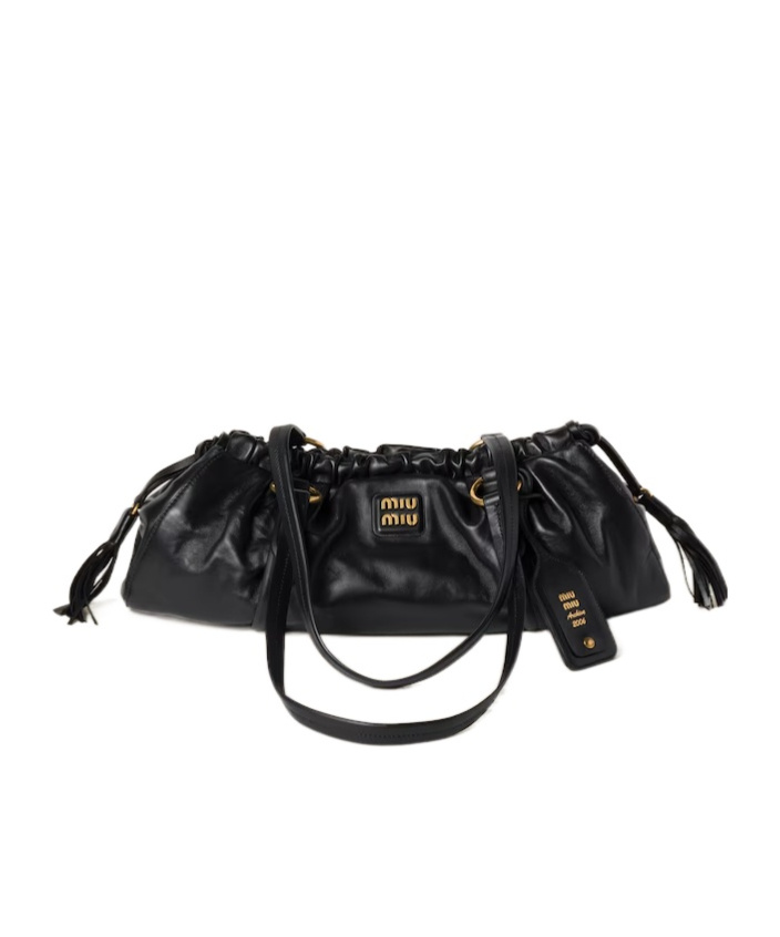 Miu Miu Joie Shoulder Bag In Black