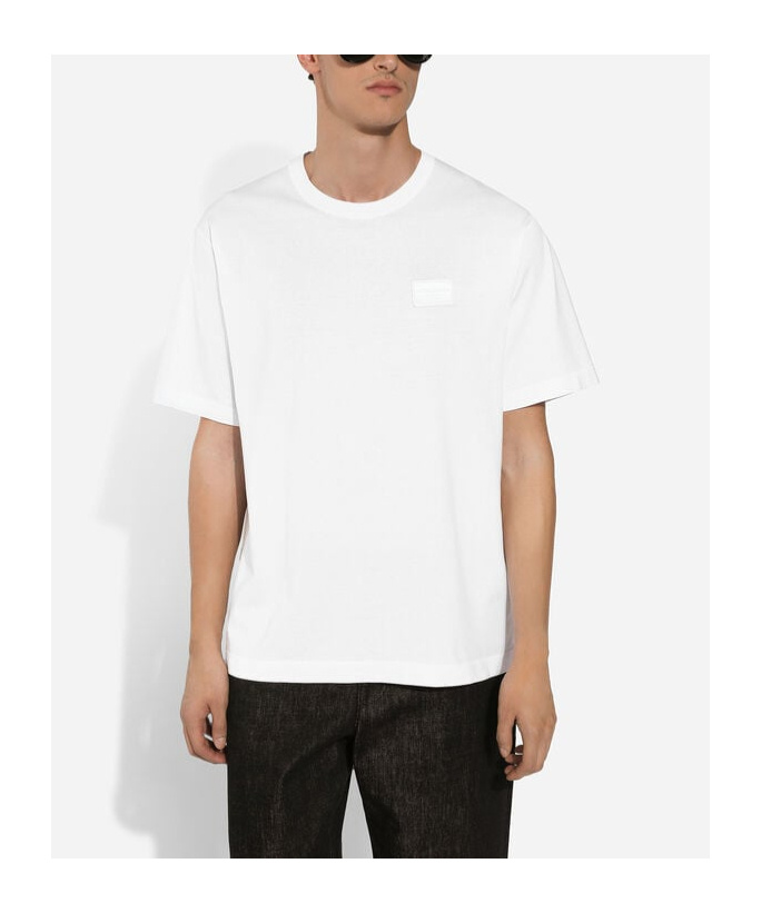 Dolce & Gabbana Short Sleeve Crew-neck T-shirt In White