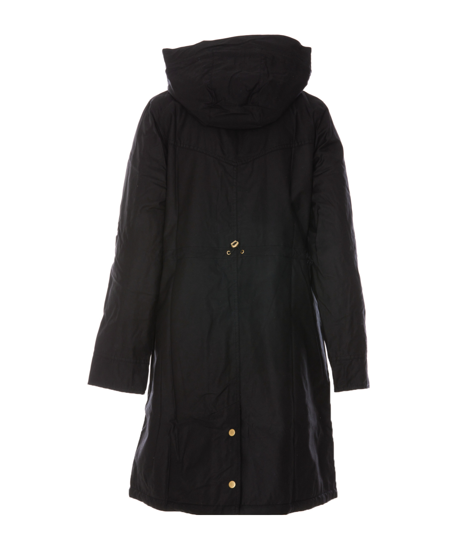 Barbour Monaco Zip-up Hooded Wax Coat In Black