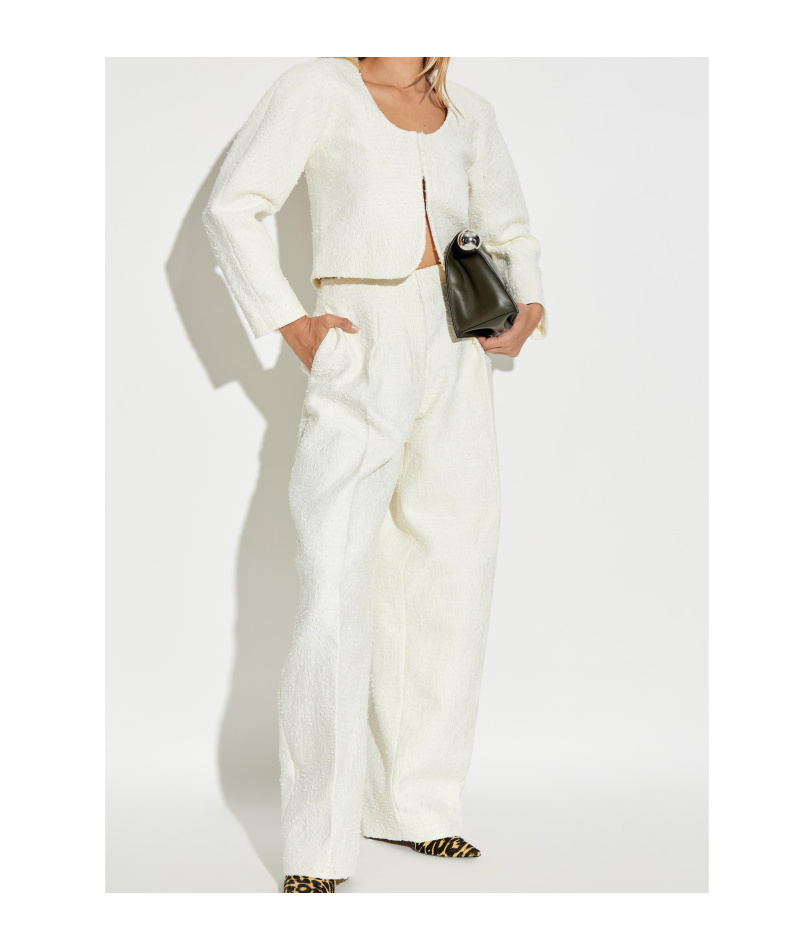 Jacquemus Pocket Casual Pants In White