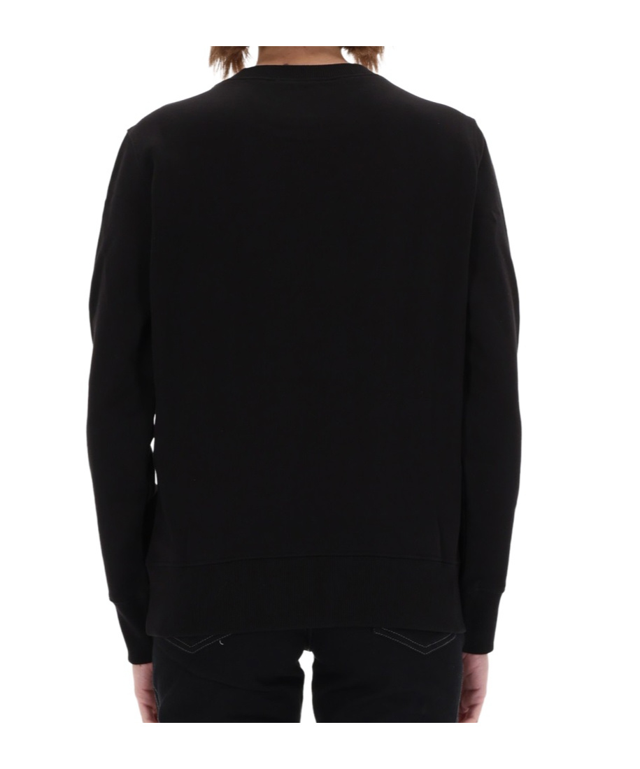 Versace Jeans Long-sleeved Sweatshirt In Black