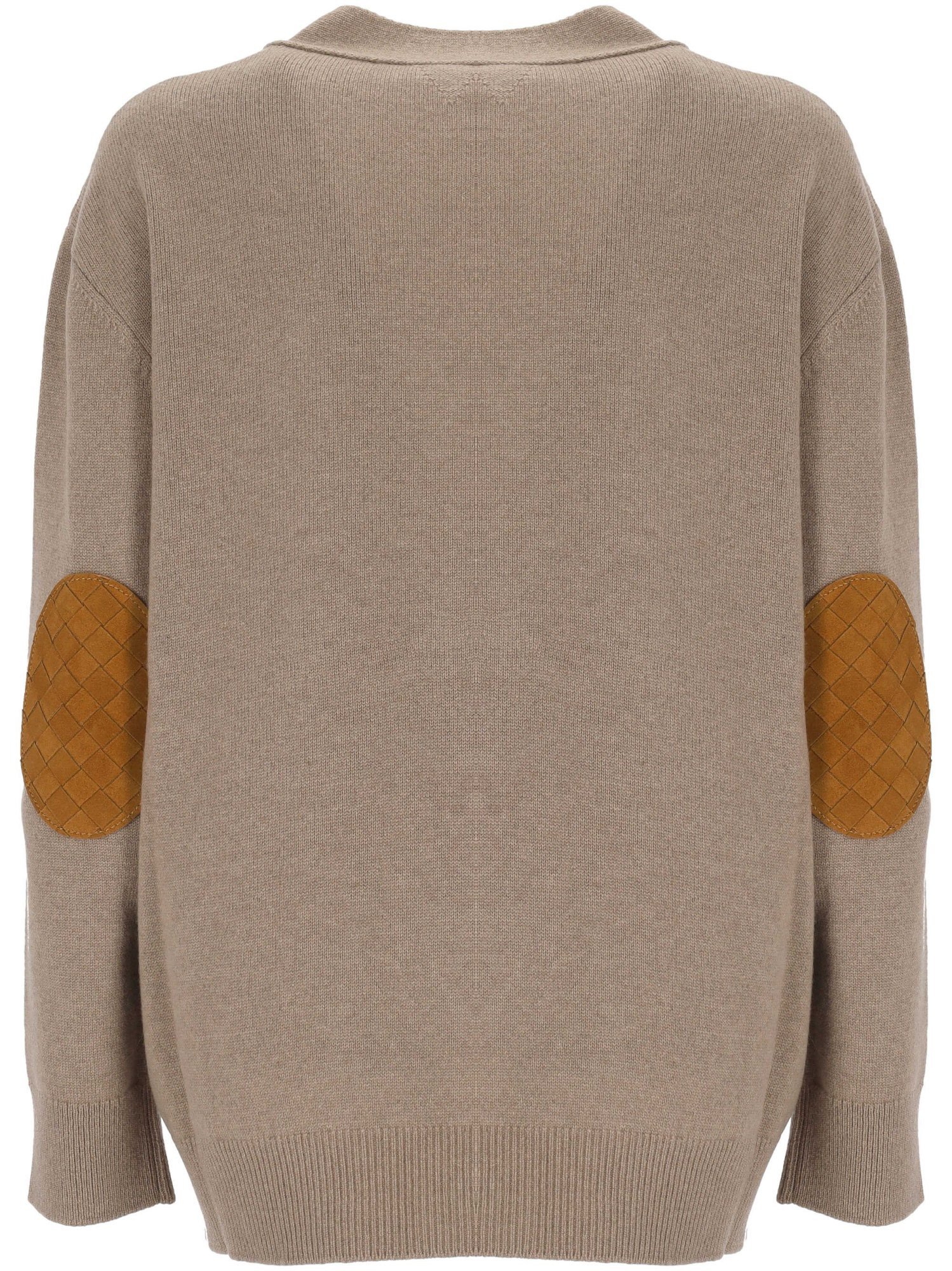 Bottega Veneta Long-sleeved Cardigan In Brown