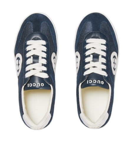 Gucci Interfastening Double-g Sneakers In White