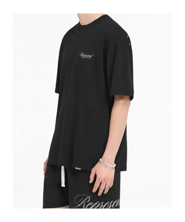 Represent Cotton T-shirt In Black
