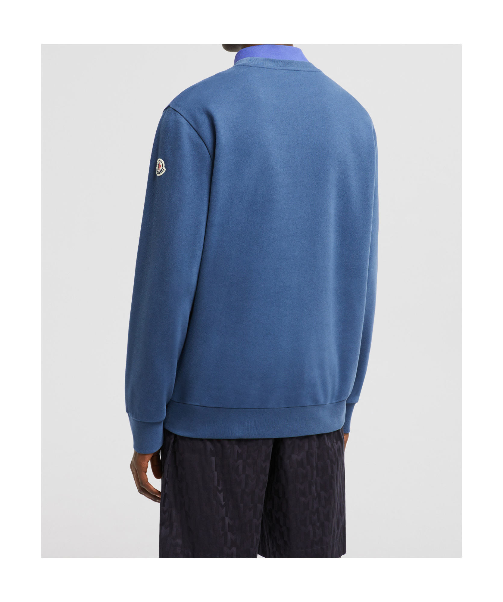 MONCLER COTTON DENIM SWEATSHIRT