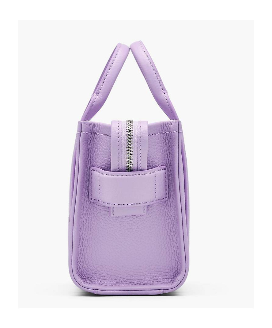 Marc Jacobs The Leather Mini Tote Bag In Purple