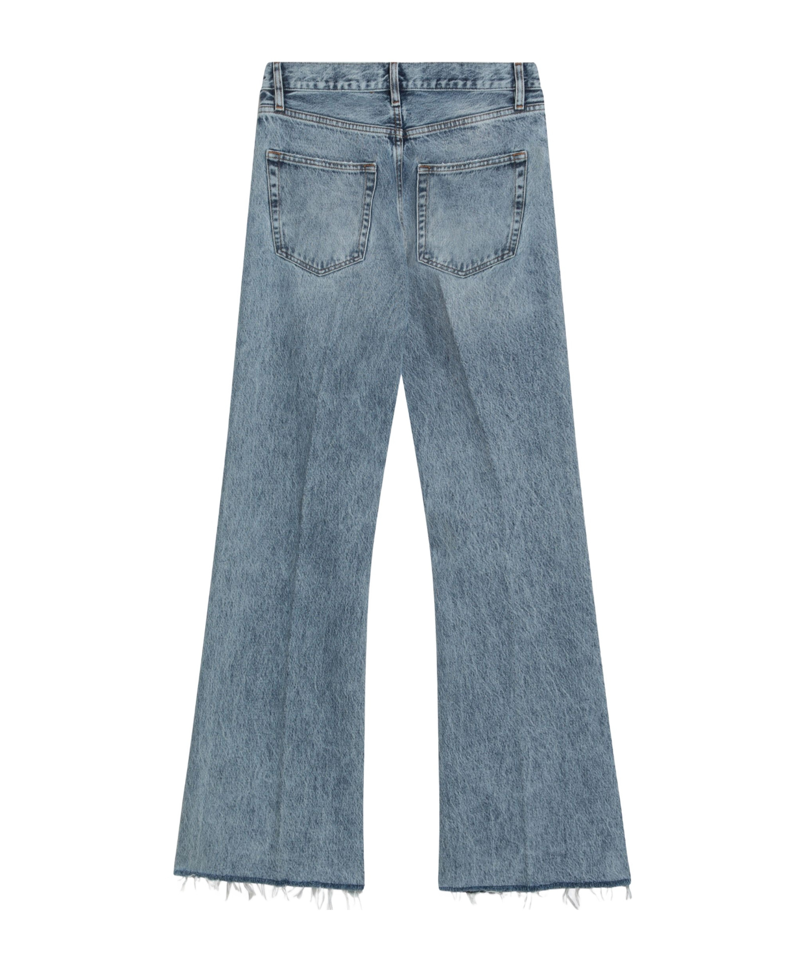 Frame Wide-leg The Lax Jeans With Washed Effect In Blue