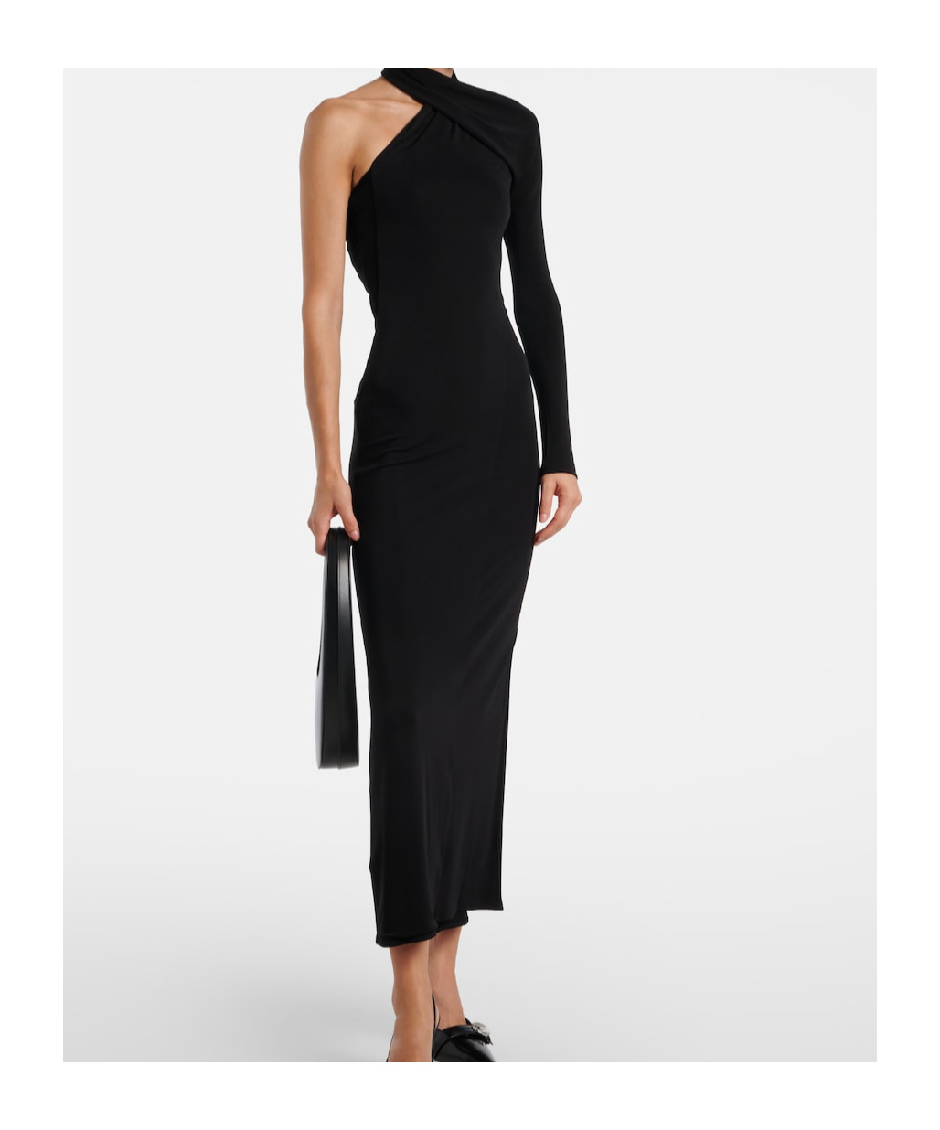 Courrèges Black Viscose Cocktail Dress In Black