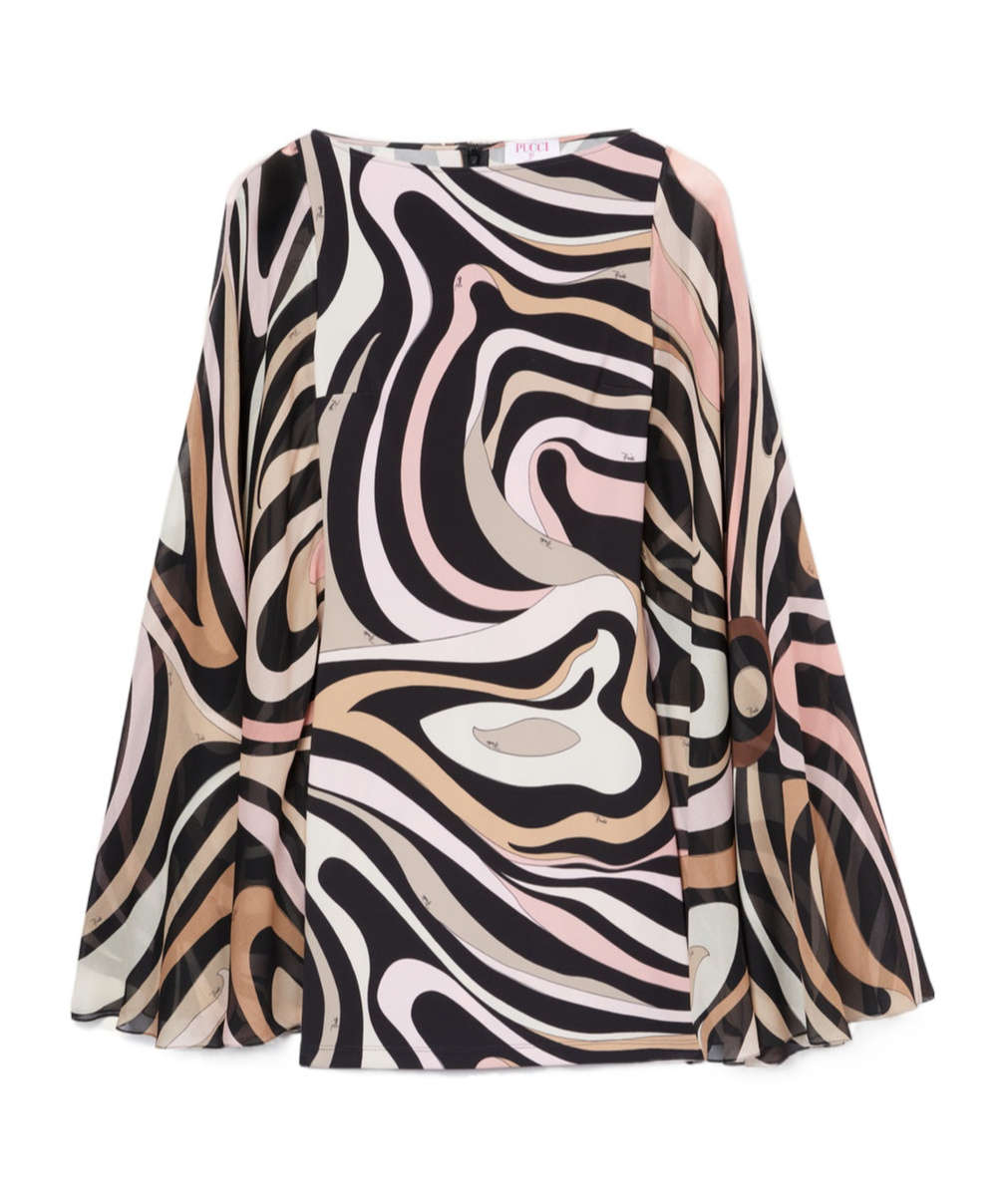 Emilio Pucci Marmo-print Silk Dress