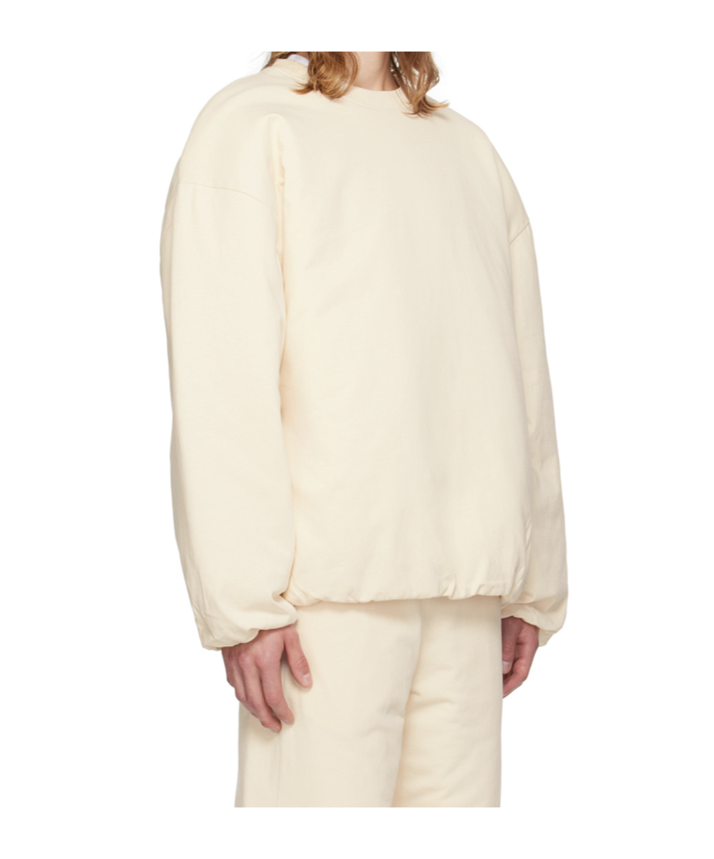 Apc Logo Round-neck Sweater In White