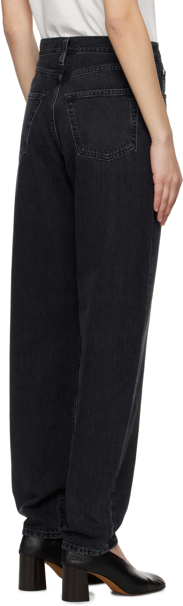 Frame The Narrow Death Valley Tapered Jean In Black
