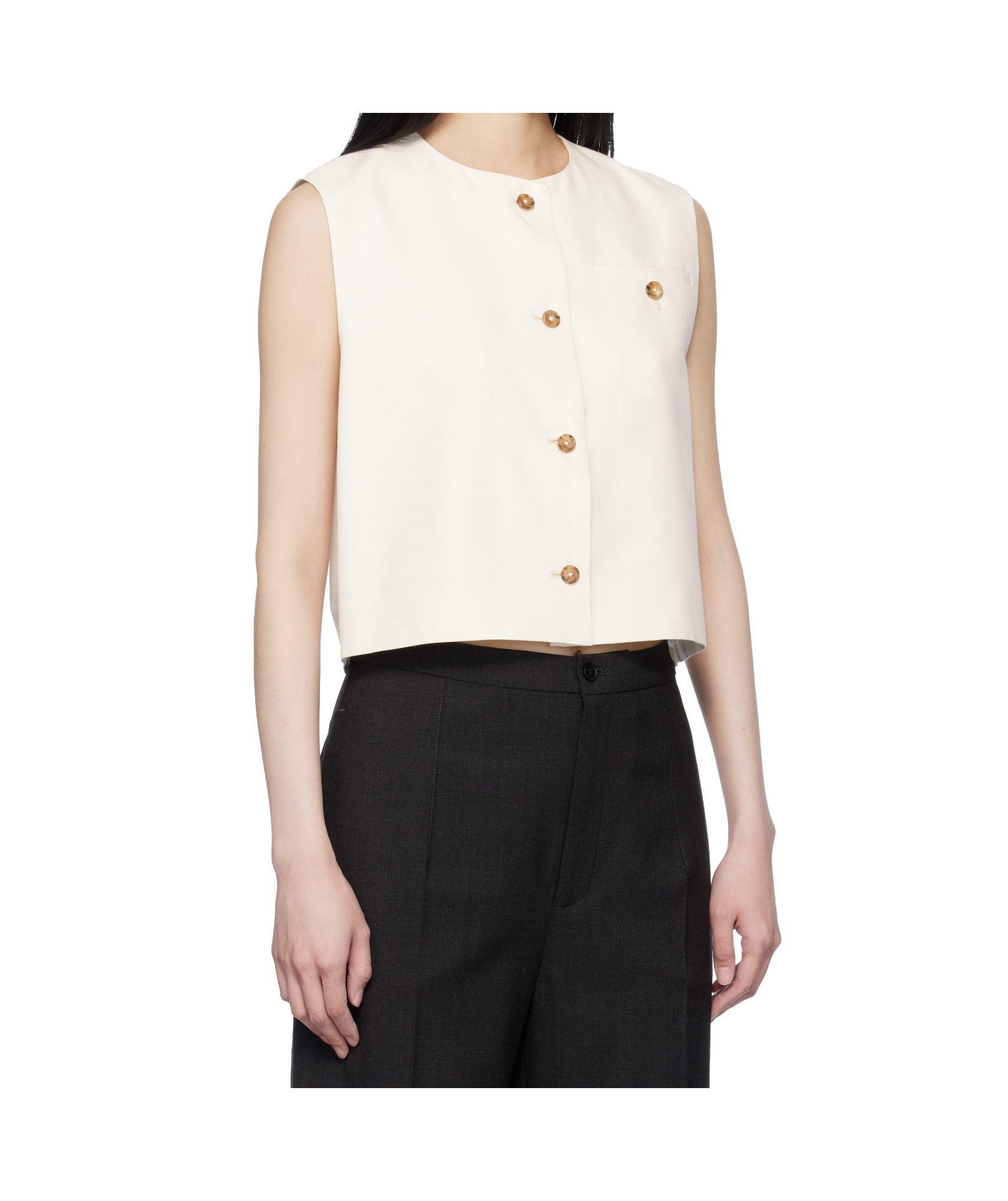 Shop Loulou Studio Esme Gilet In Black
