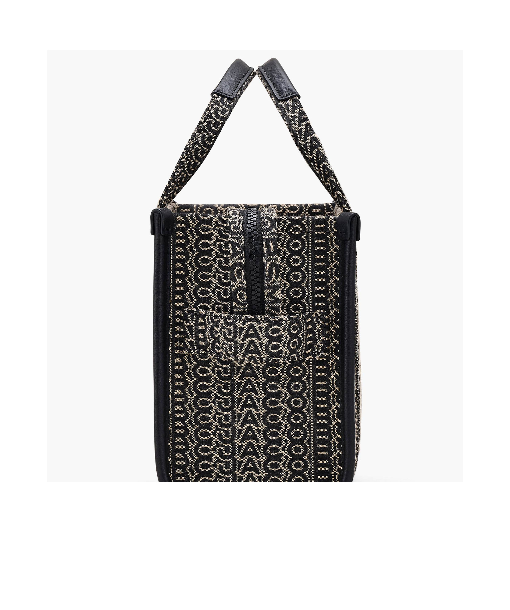 Marc Jacobs The Monogram Jacquard Small Tote Bag In Black
