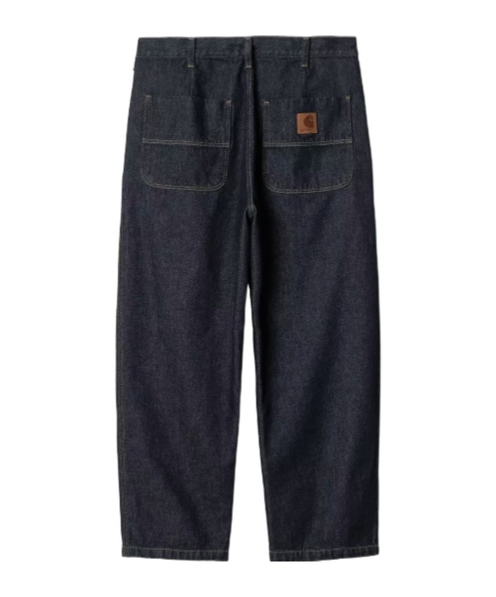Carhartt Straight Trousers With Front Pleats And Pockets In Black