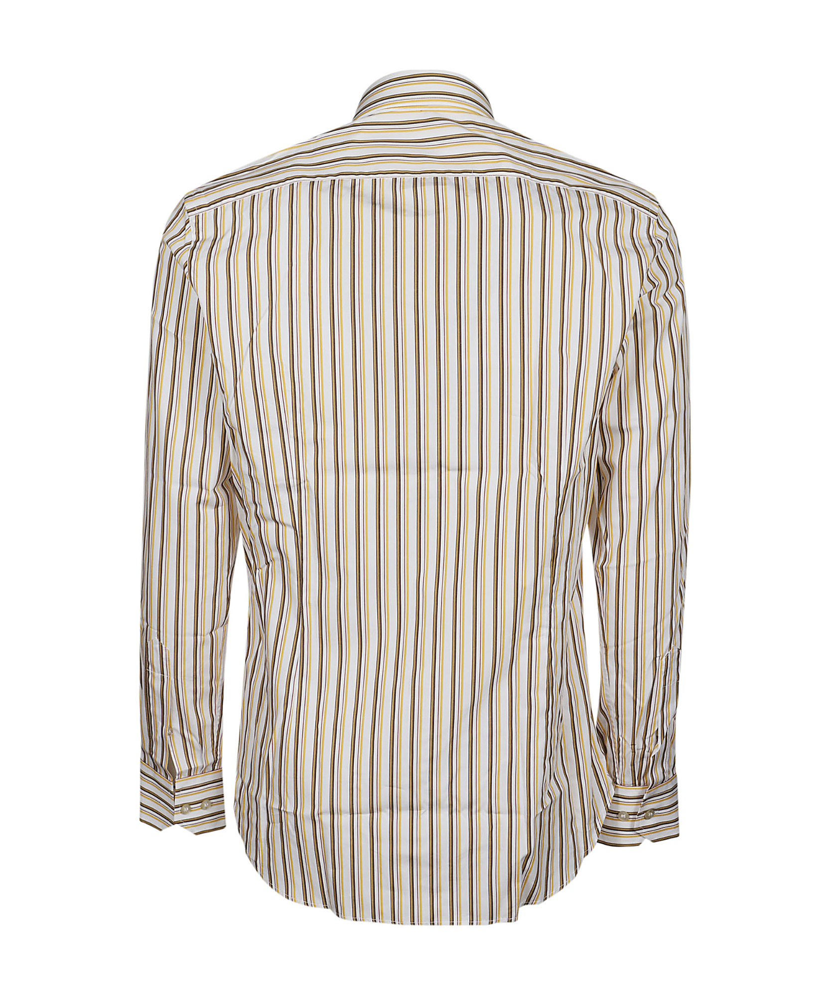 Etro Striped Long-sleeved Shirt In White