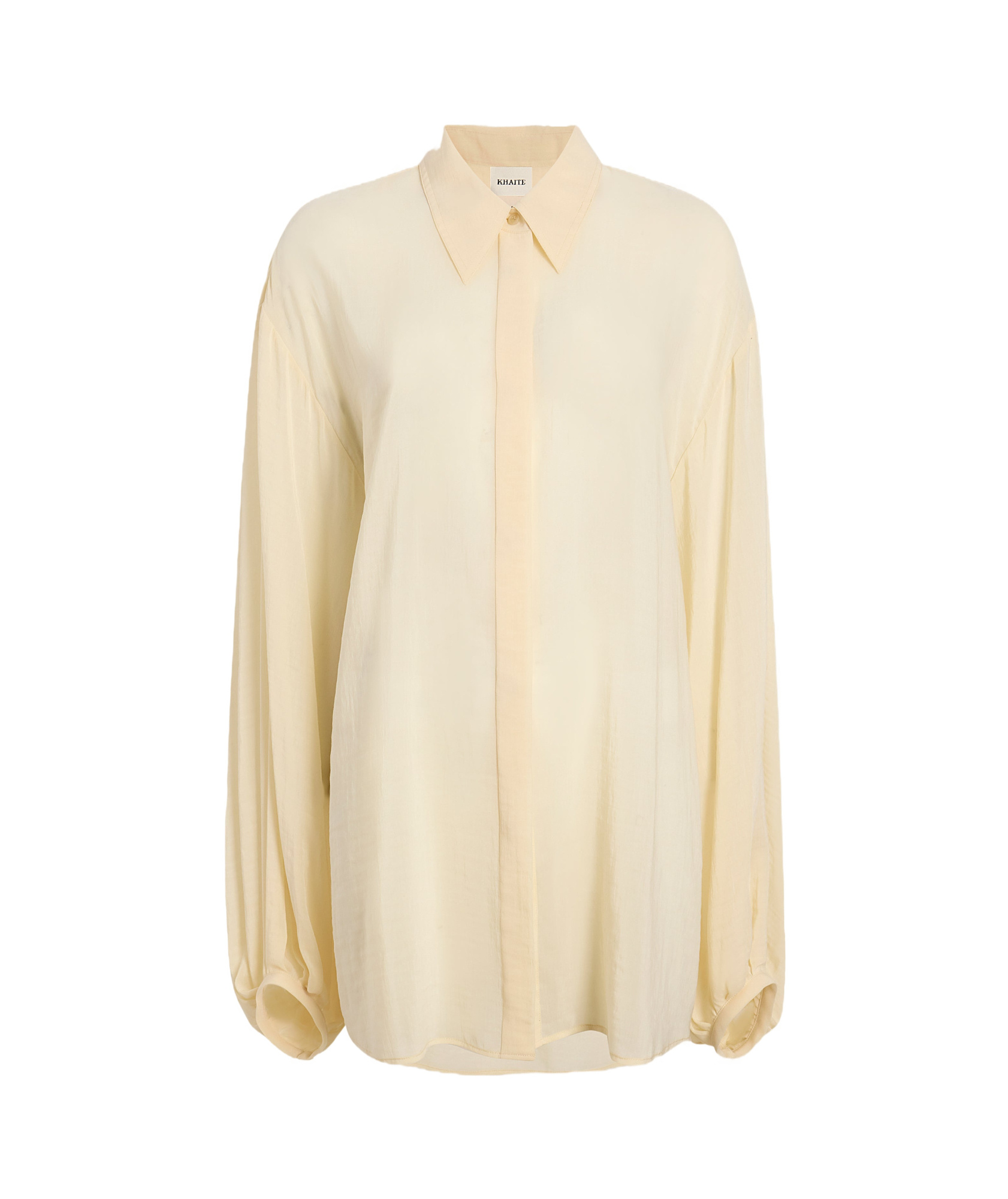 Khaite Bam Long-sleeved Shirt In Nude