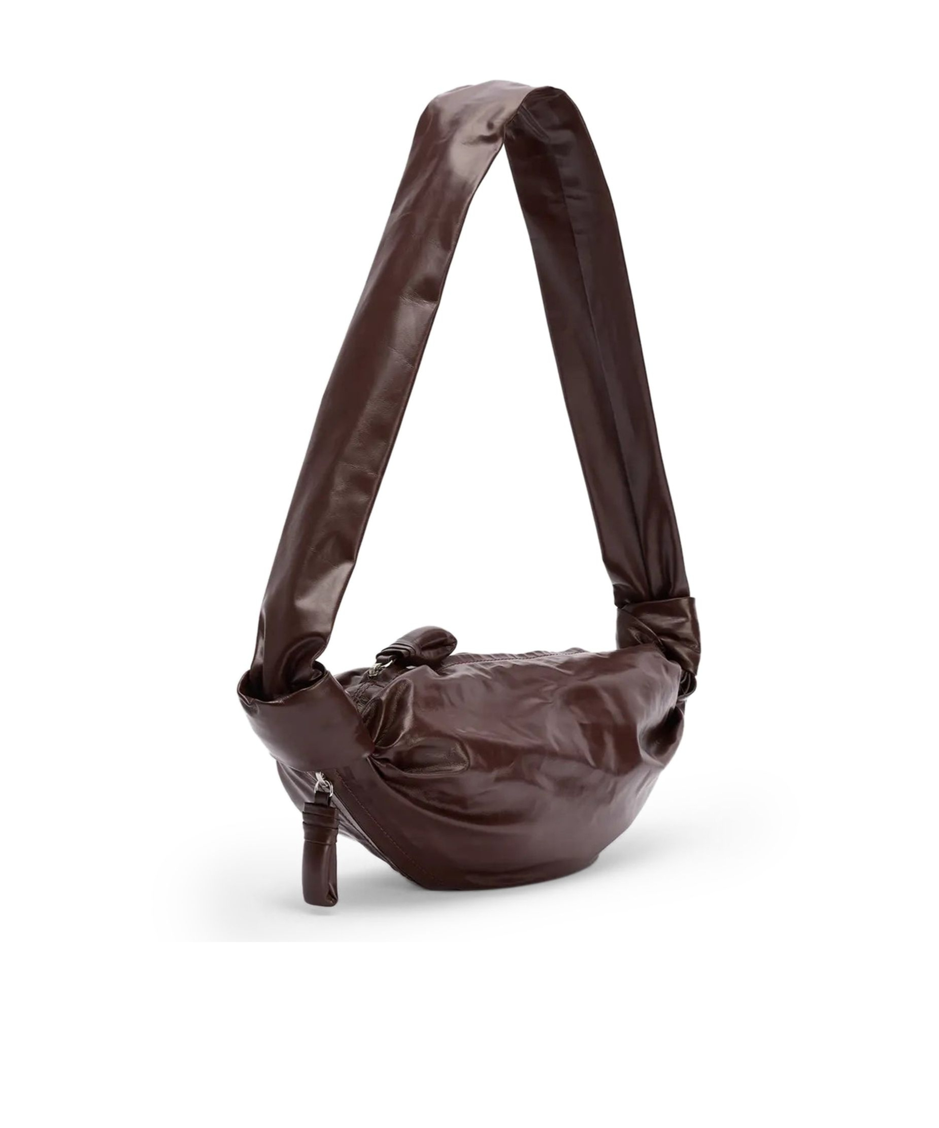 Lemaire Croissant Soft Small Bag In Brown