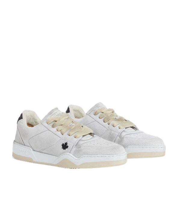 Dsquared2 Lace-up Low-cut Casual Shoes In White