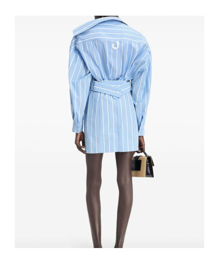Jacquemus Gestreiftes Kleid In Blue