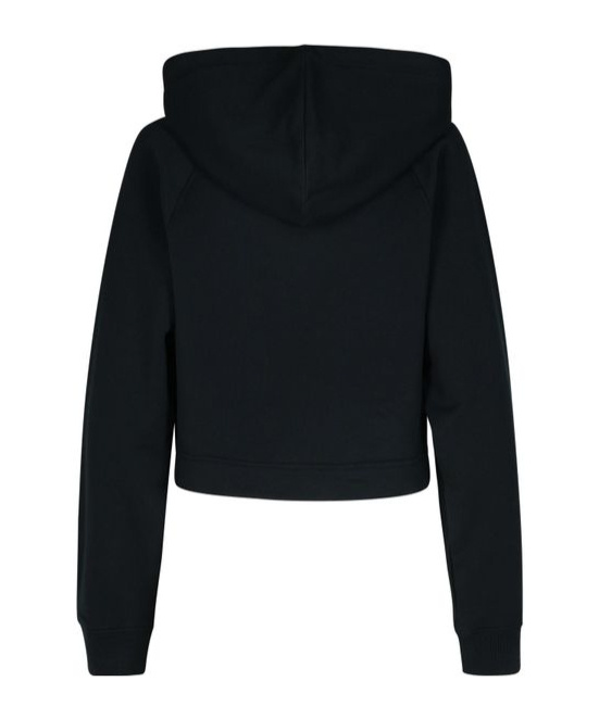 Moschino Printed Cotton Jersey Hooded Sweatshirt In Black