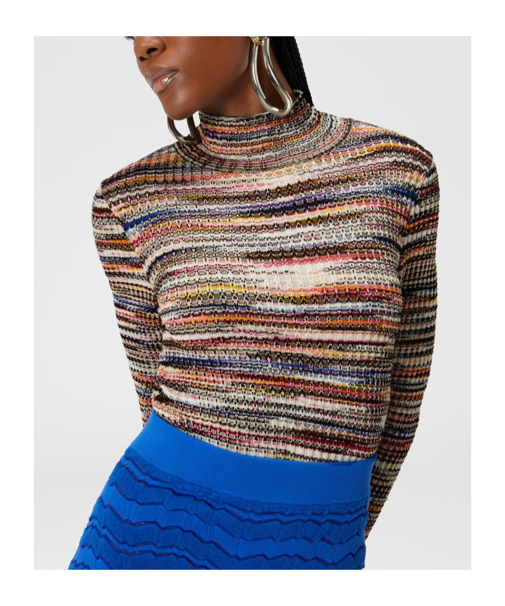 Shop Missoni Striped Sweater In Multicolor
