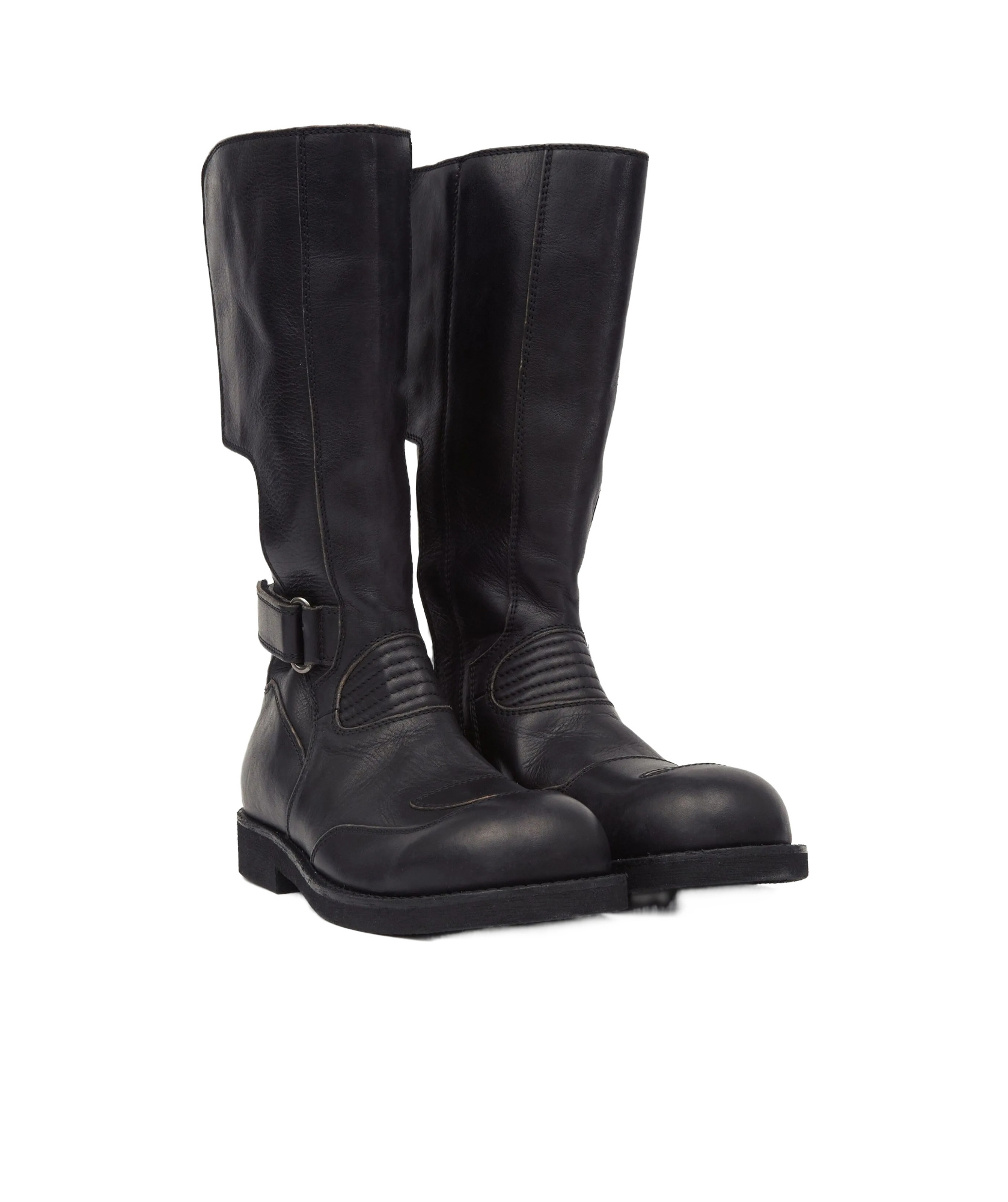 Mm6 Maison Margiela Leather Knee-high Boots In Black