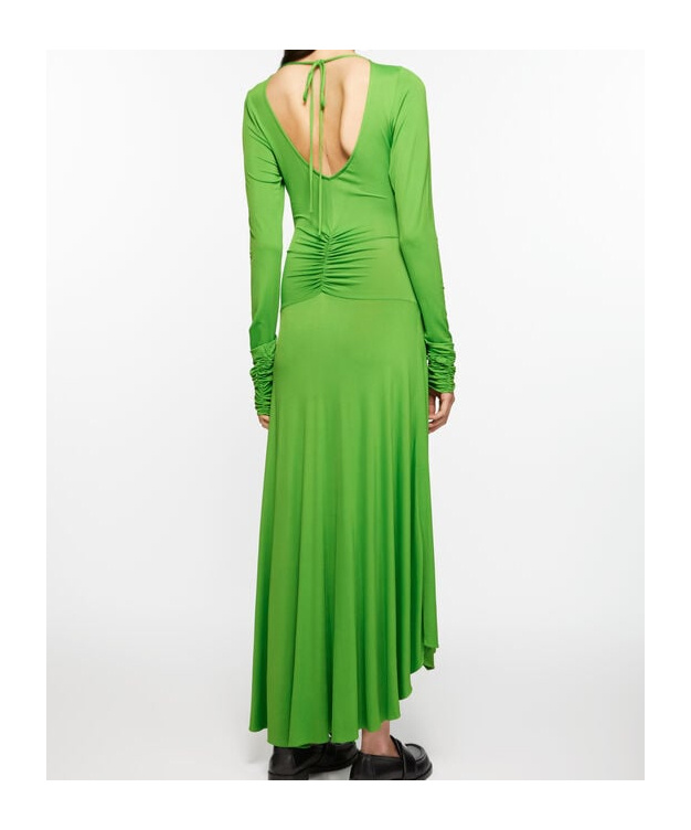Acne Studios Long-sleeved Dress In Green