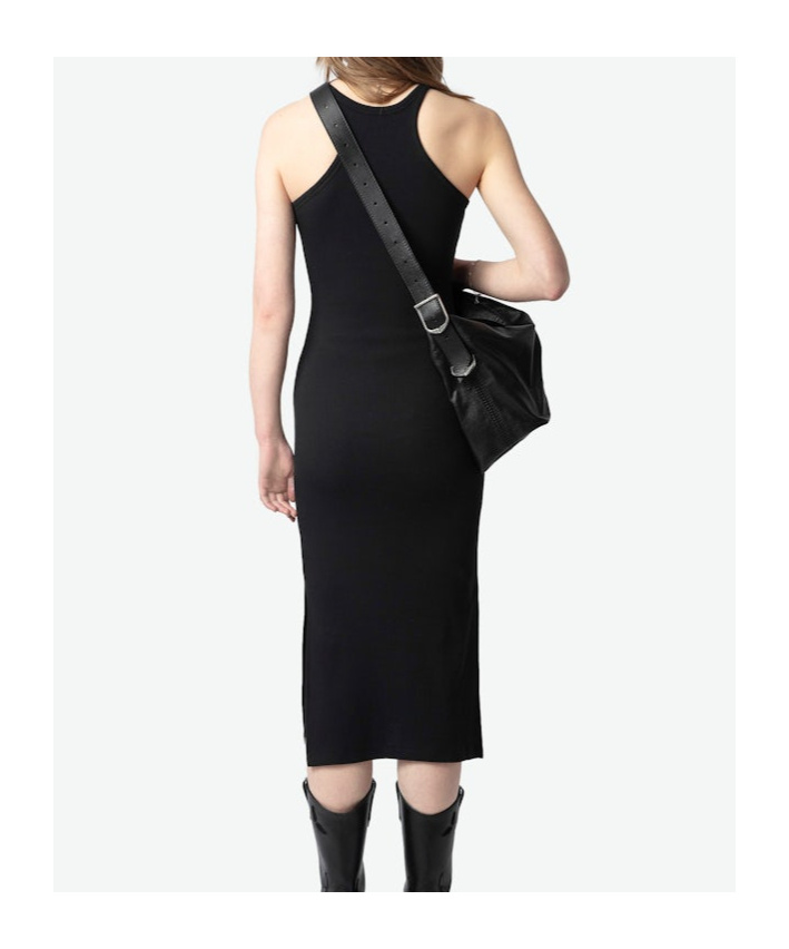 Shop Zadig & Voltaire Fine-ribbed Midi Dress