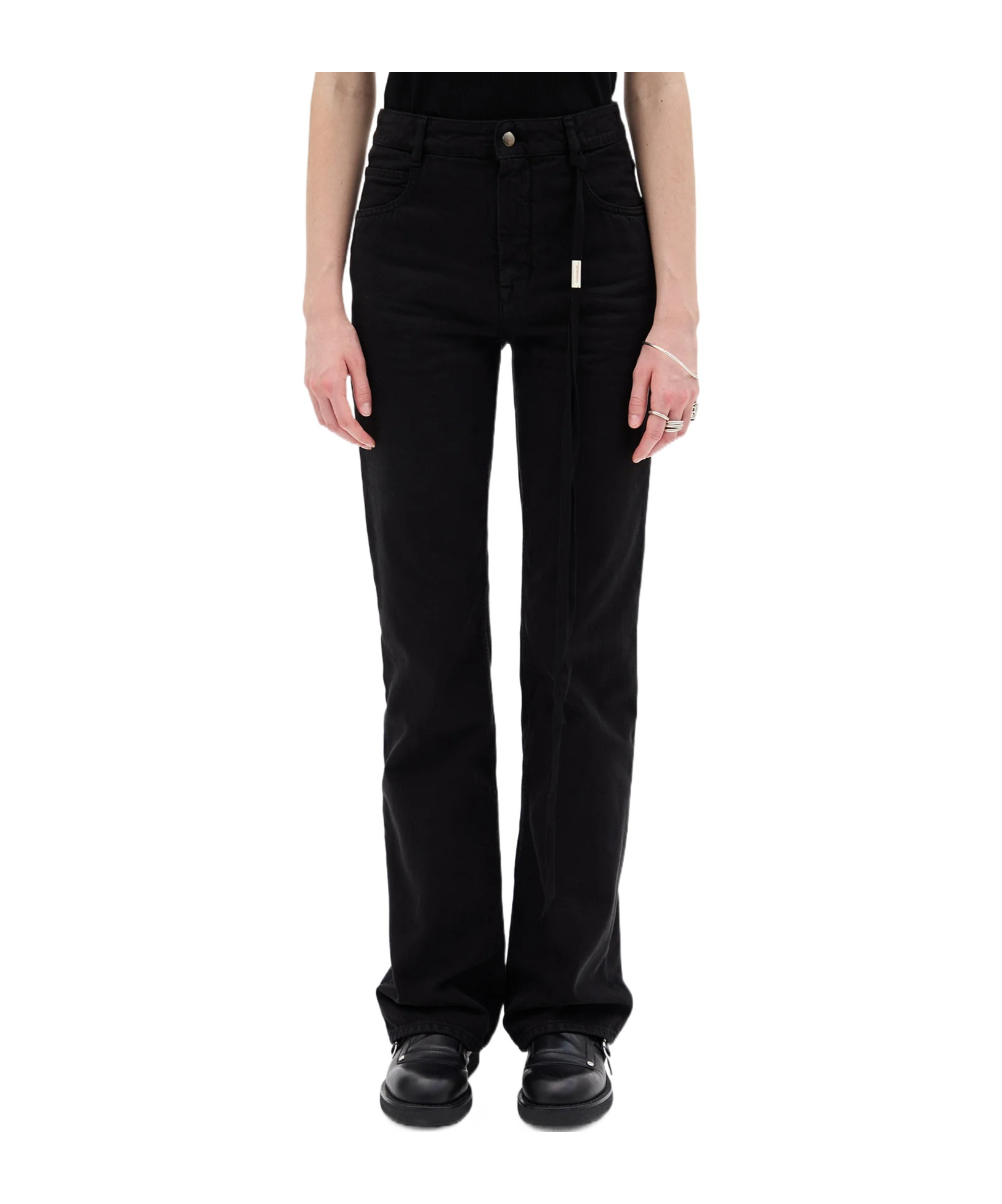 Ann Demeulemeester Black Polly 5 Pocket High-comfort Jeans In Black