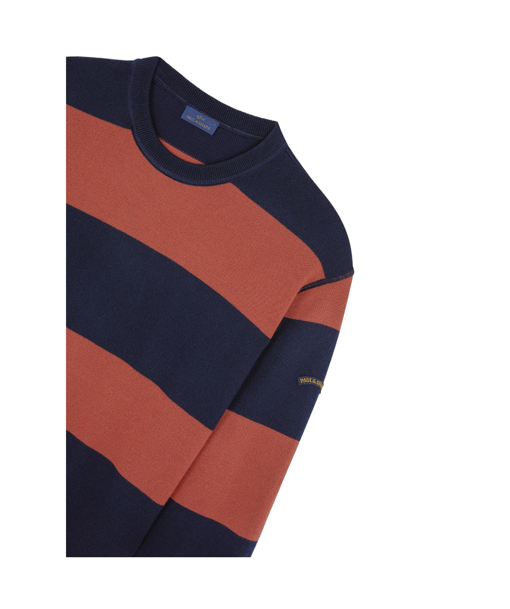 Paul & Shark Striped Cardigan In Black