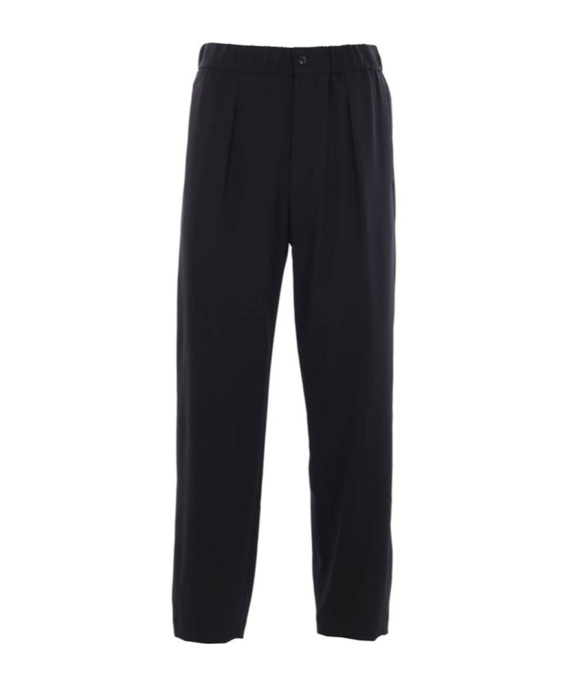 Giorgio Armani Pleat Detailed Trousers In Black