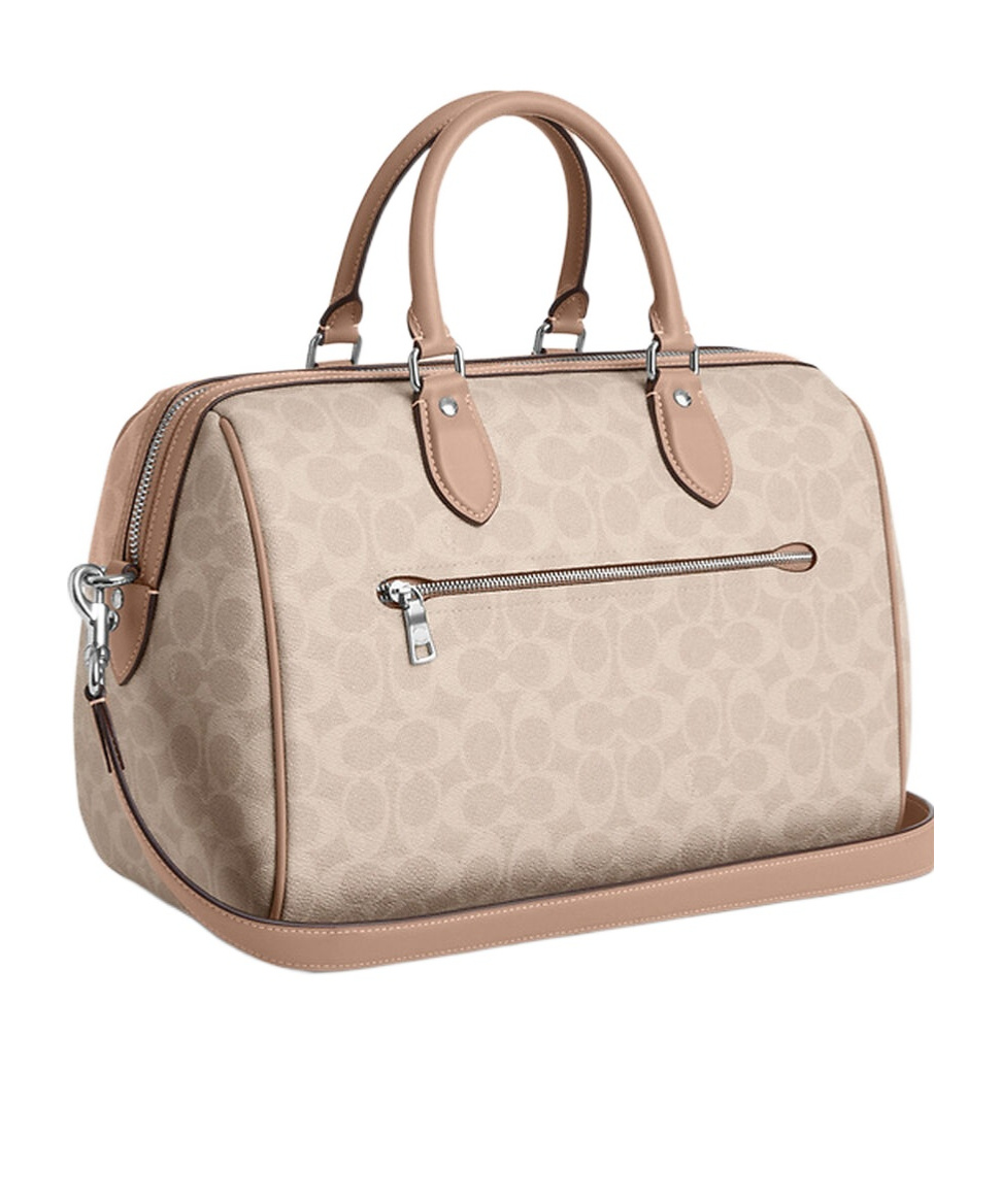 Coach Rowan's Large Iconic Canvas Bag In Nude
