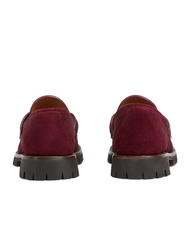 Gucci Women's Loafer With Horsebit In Burgundy