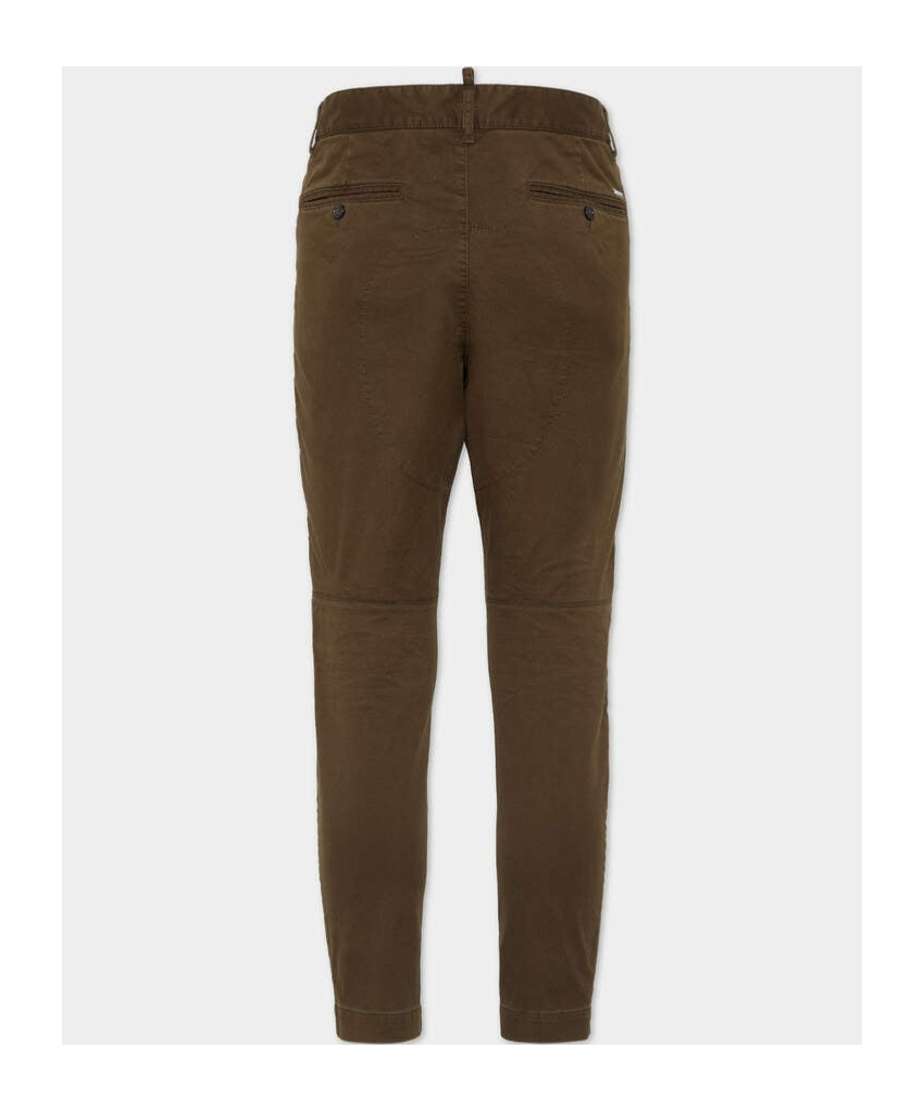 Dsquared2 Belt-loop Casual Pants In Green