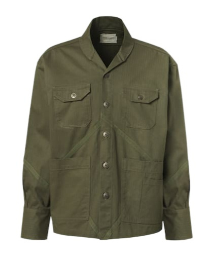 Greg Lauren Casual Long-sleeve Cotton Jacket In Green