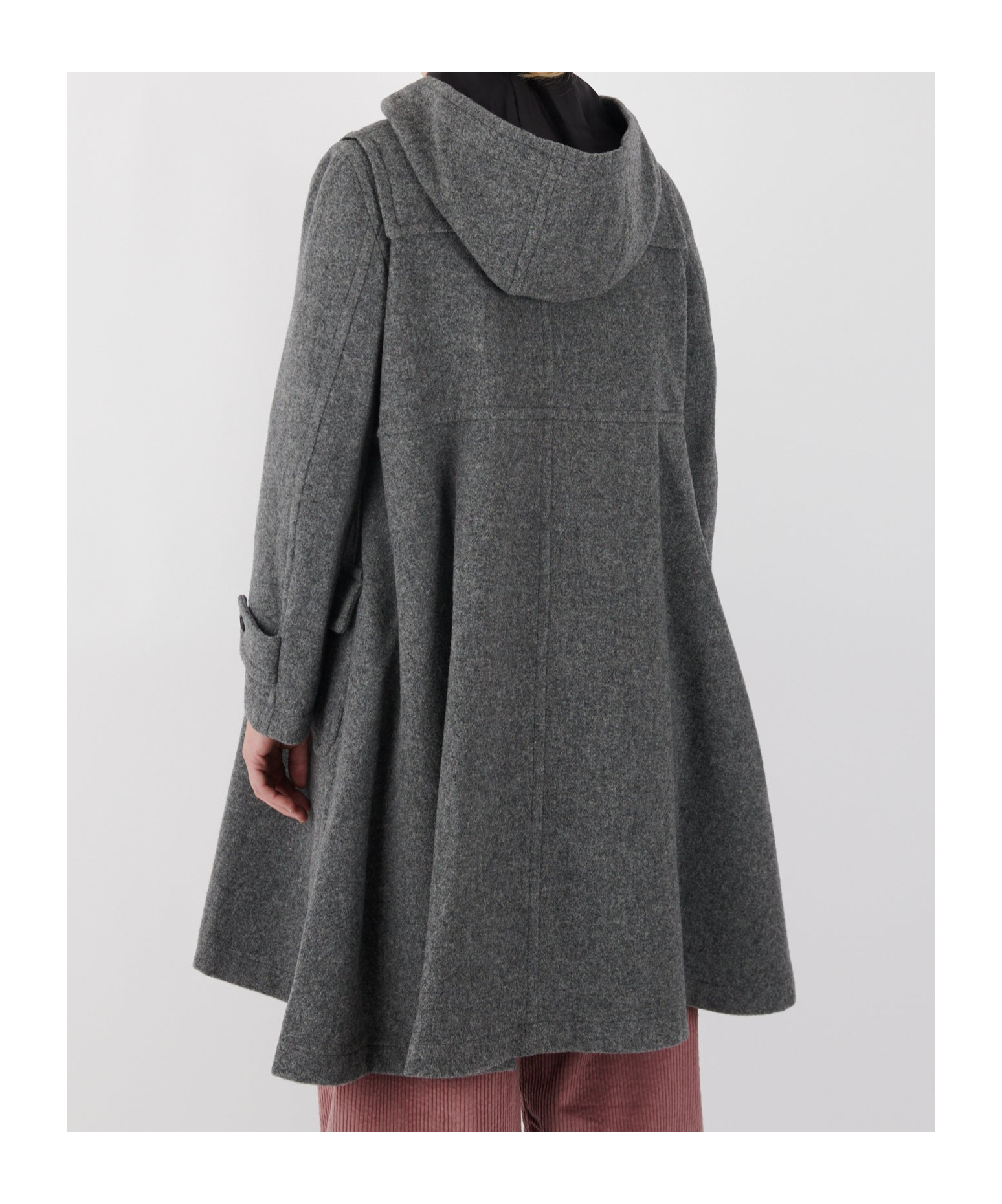 Comme Des Garçons Long-sleeved Coat In Gray