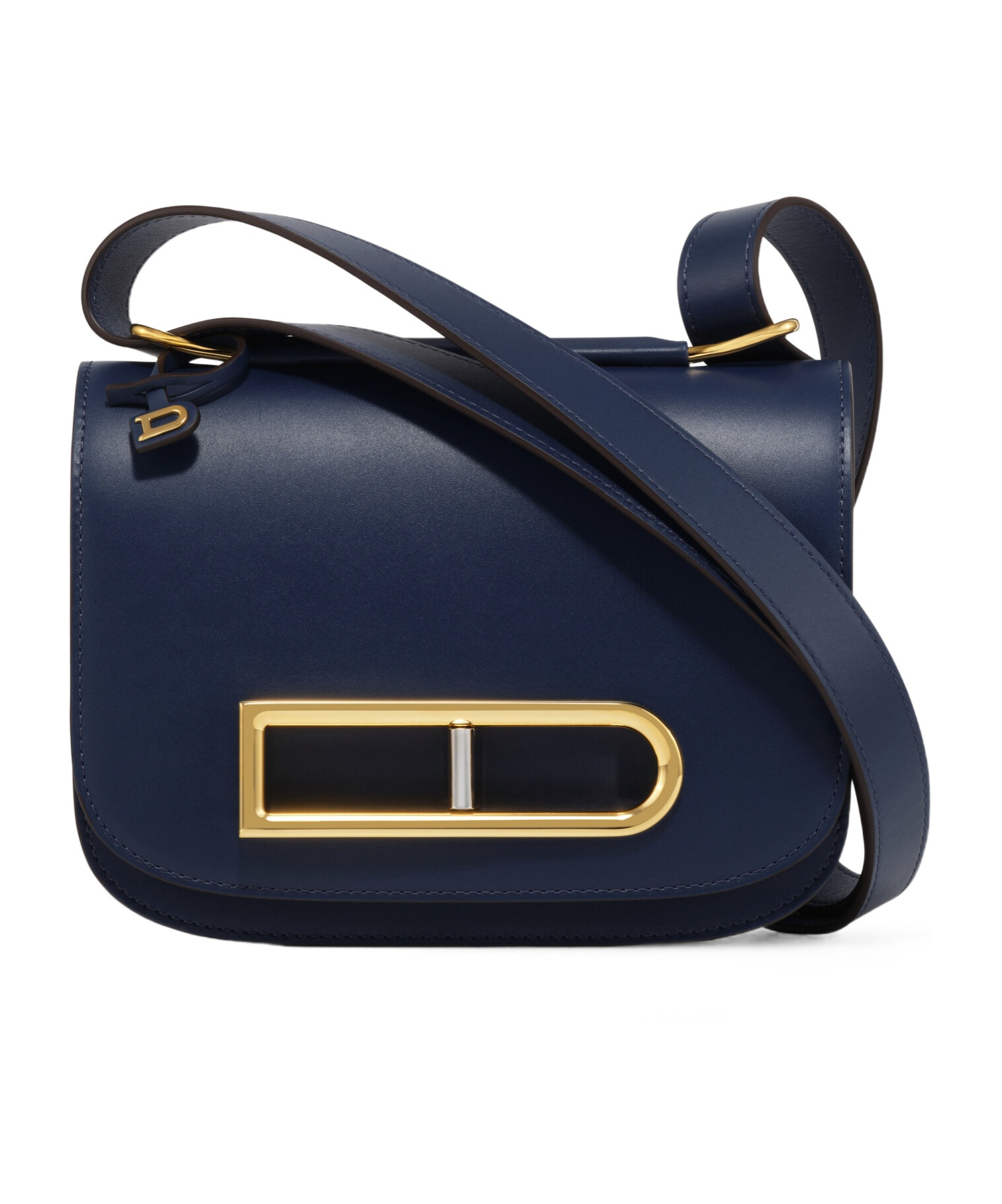 Delvaux Flip Shoulder Bag In Black