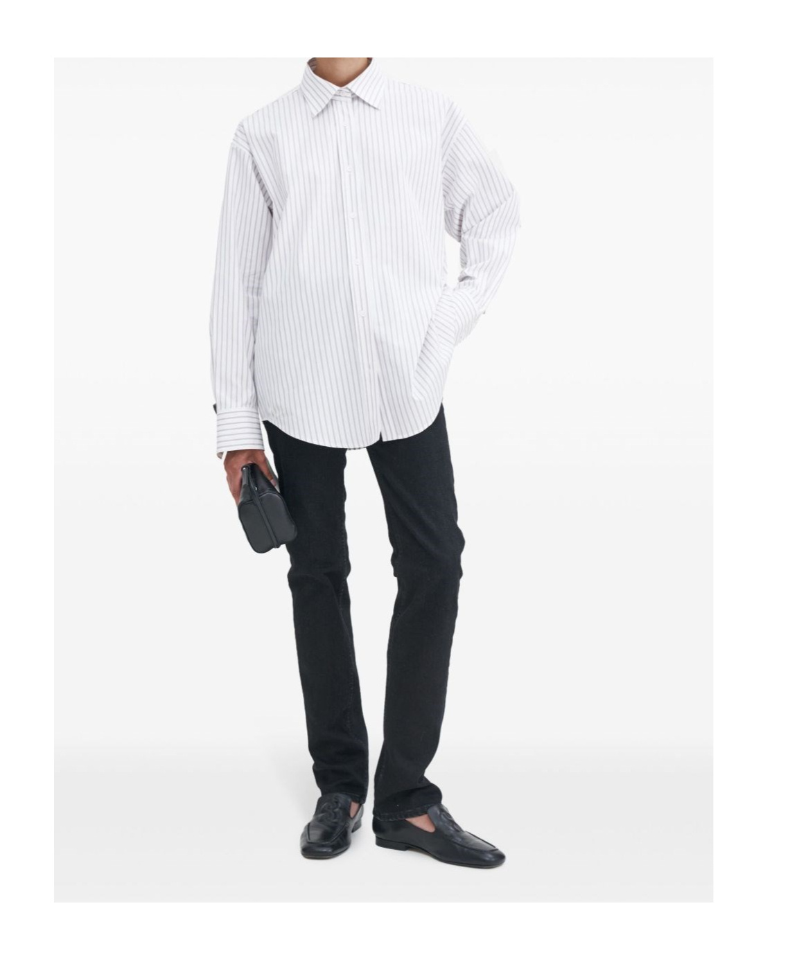 Filippa K Classic Stripe Shirt In White