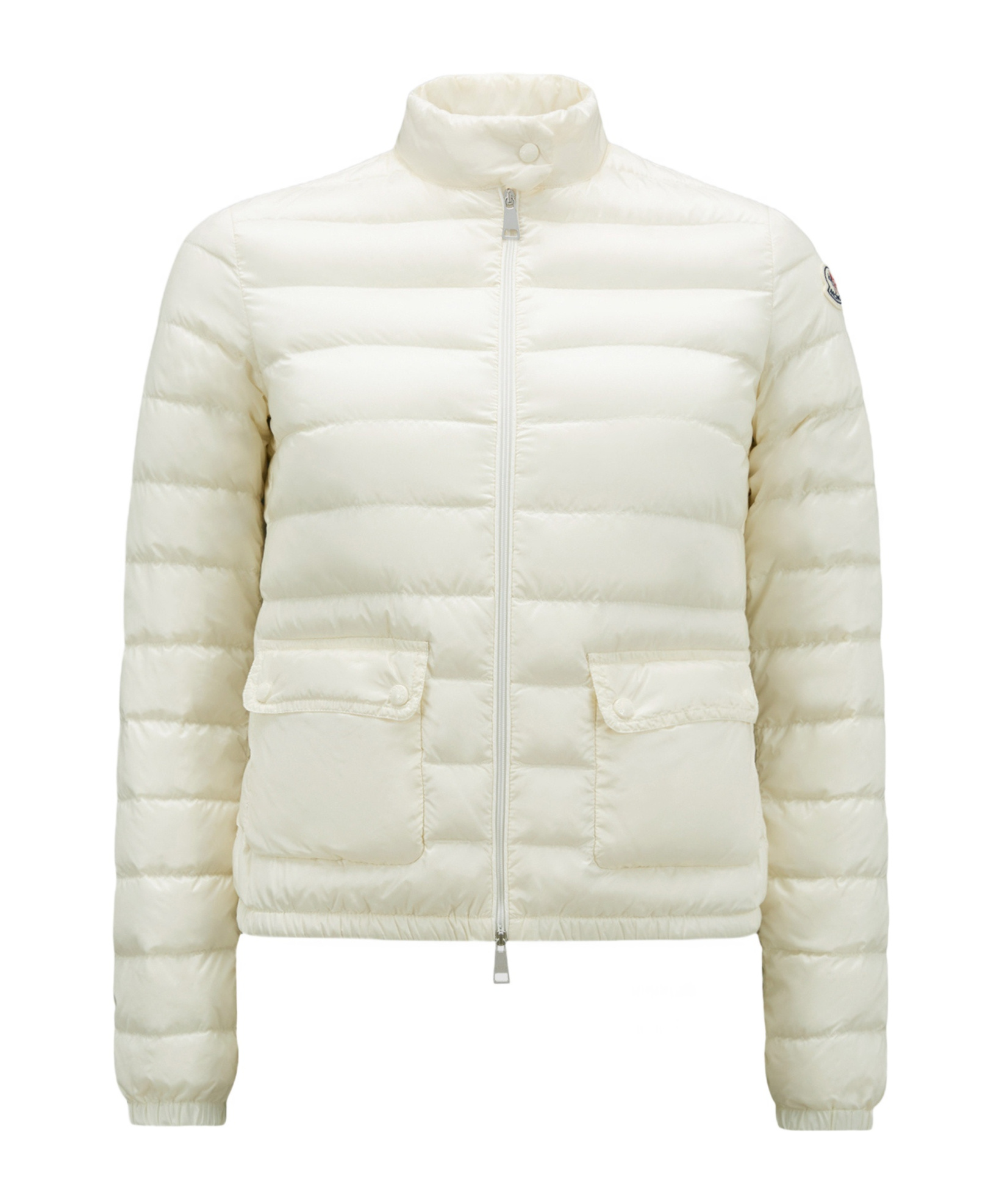 Shop Moncler Lans Packable Short Down Jacket In White
