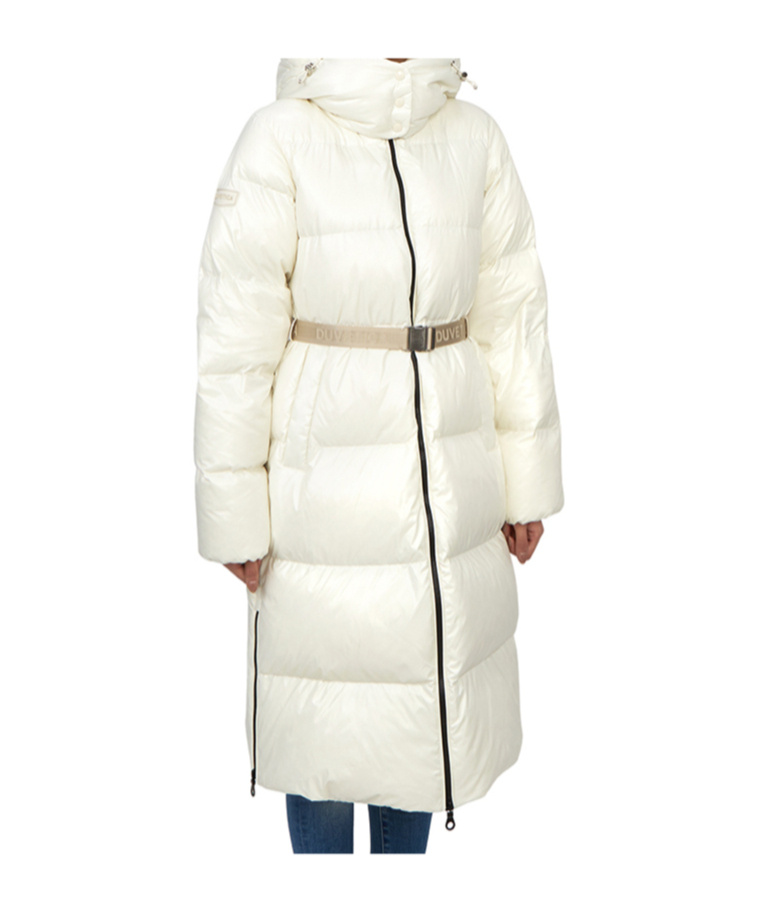 Duvetica Long-sleeved Down Jacket In White