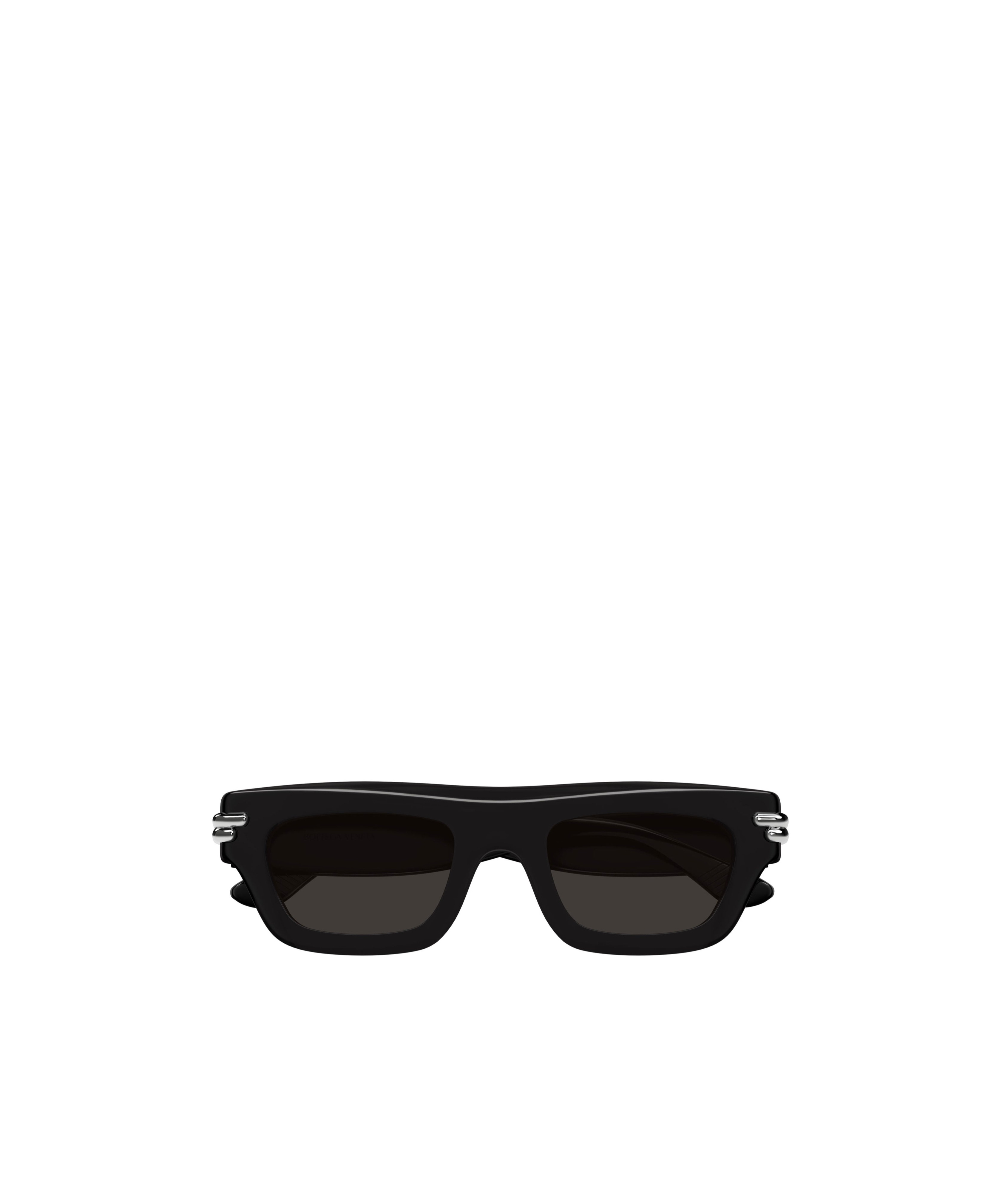 Bottega Veneta Mitre Square Sunglasses In Black
