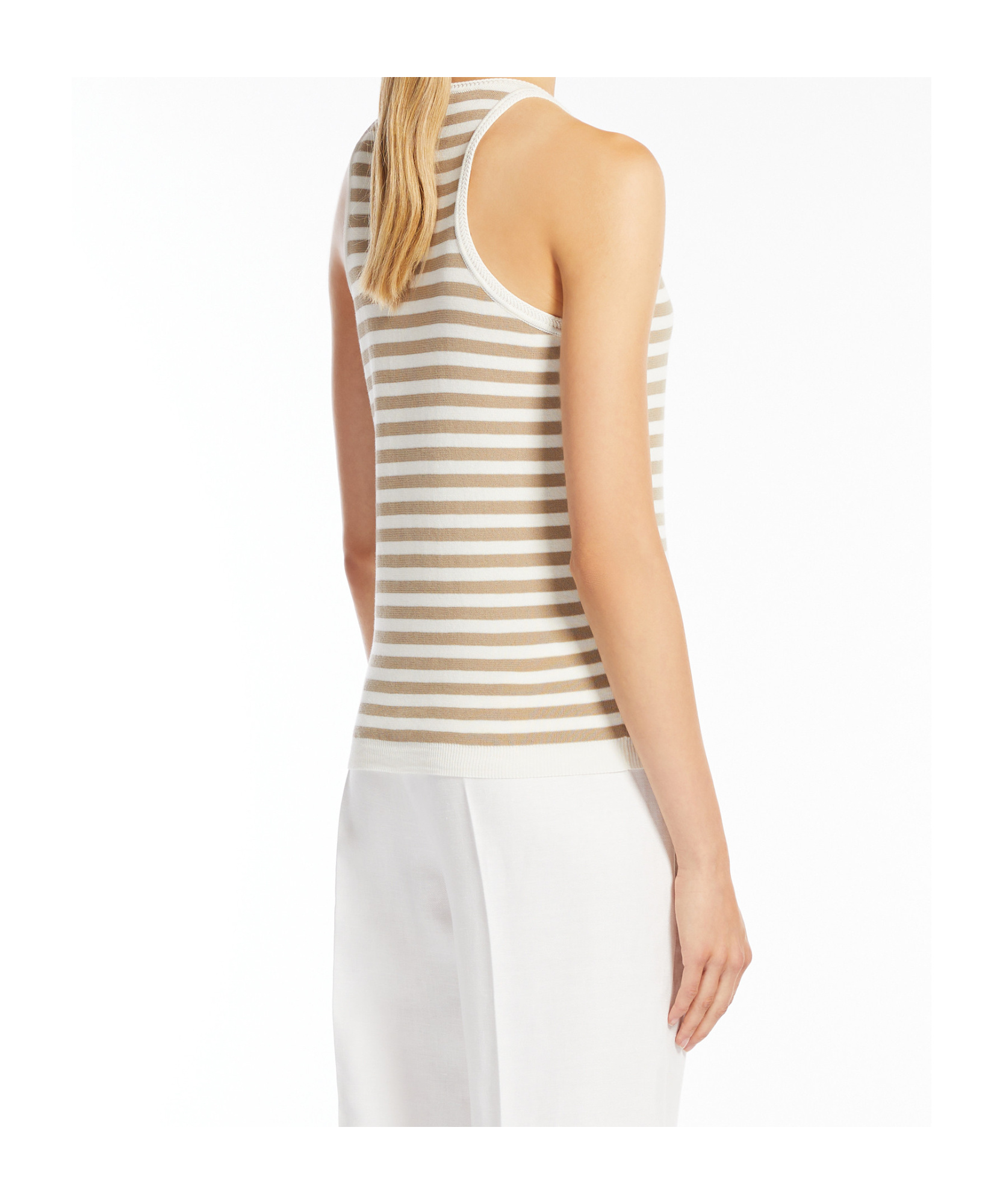 Max Mara Arnes Tank Top In Neutral