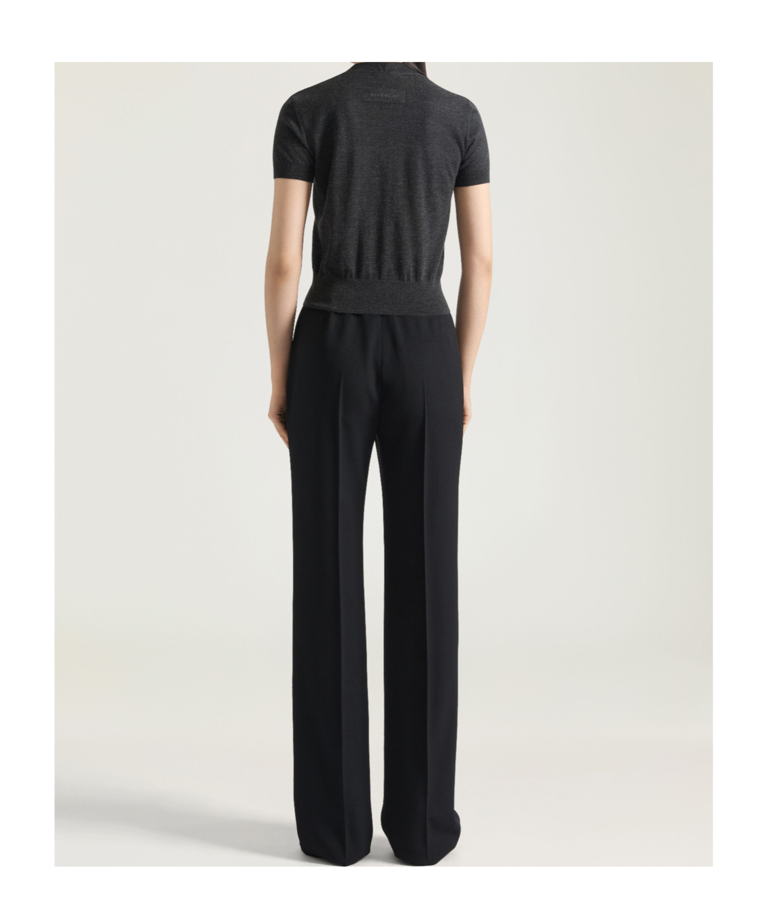 Givenchy Short-sleeved Sweater In Cashmere In Black