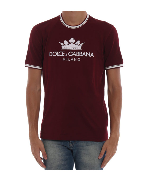 Dolce & Gabbana Short-sleeved T-shirt In Brown