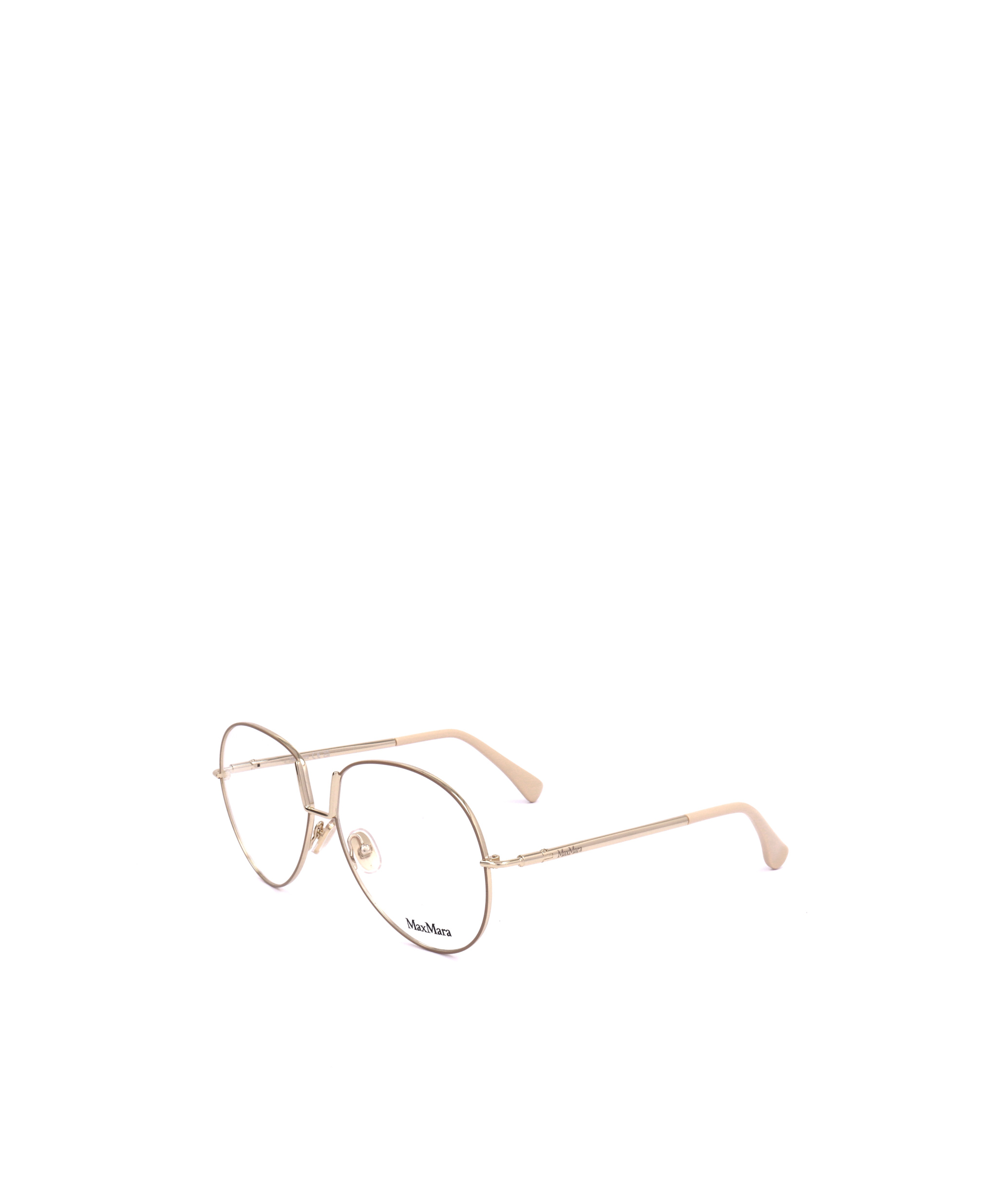 Max Mara Aviator Frame Glasses In White