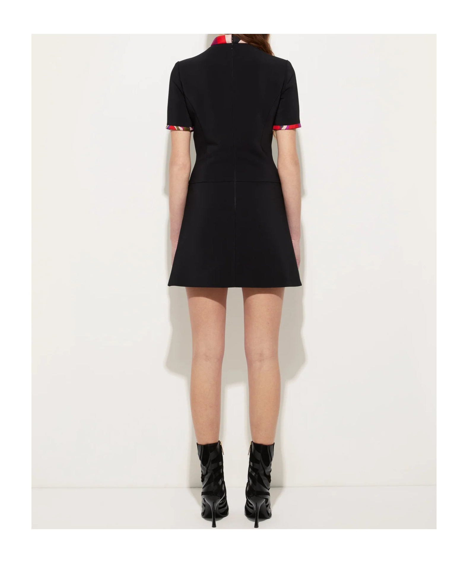 Pucci Print Detail Dress In Black