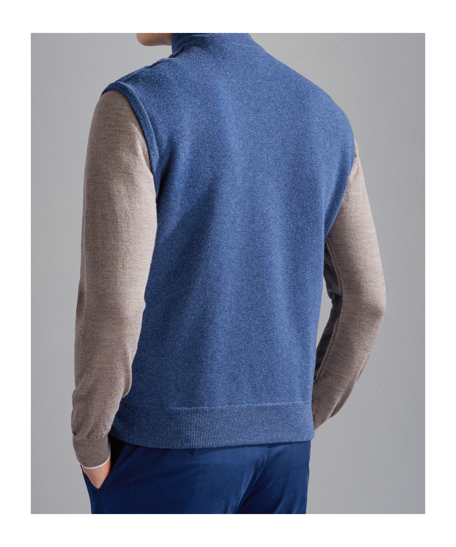 Shop Paul & Shark Zippered Vest In Blue